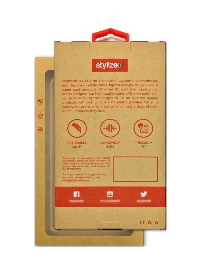 Stylizedd Impact Pro Series Wanderlust Printed Back Case For Apple iPhone 8 Purple/White - Image 3