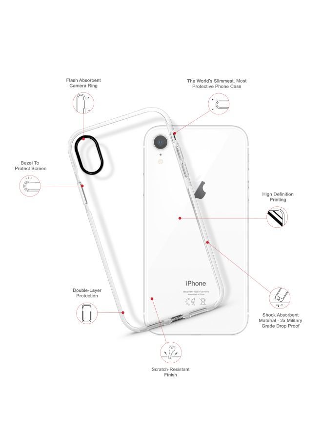 Stylizedd - Slim Dual-Layered Shockproof Bumper Case For iPhone XR - Ta Smile - Image 1