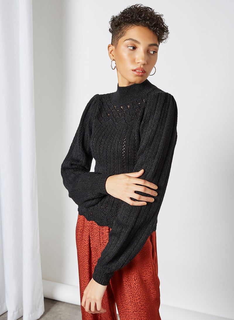 trendyol - High Neck Sweater Black - Image 1