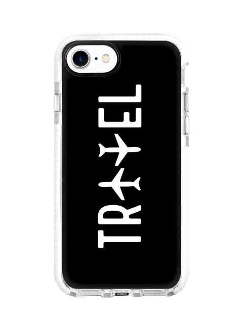 Impact Pro Series Travel Printed Case Cover For Apple iPhone 8 Black/White