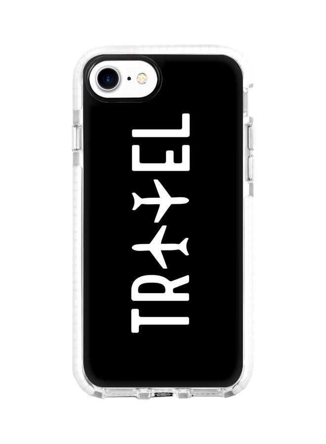 Stylizedd - Impact Pro Series Travel Printed Case Cover For Apple iPhone 8 Black/White - Image 1