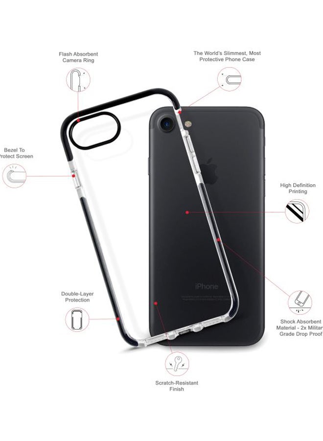 Stylizedd Impact Pro Series Attitude Printed Case Cover For Apple iPhone 7 Clear/Red/Blue - Image 2