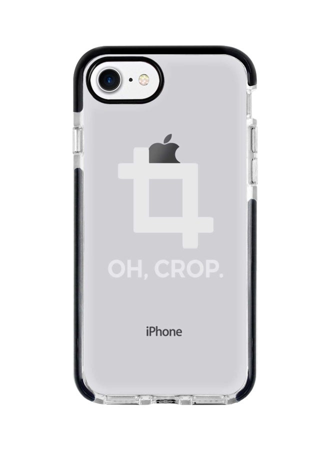 Stylizedd Impact Pro Series Oh Crop Printed Case Cover For Apple iPhone 8 Clear/White/Black - Image 1