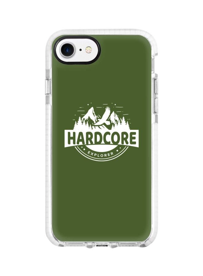 Stylizedd Printed Protective Back Case Cover For Apple iPhone 7 Green/White - Image 1