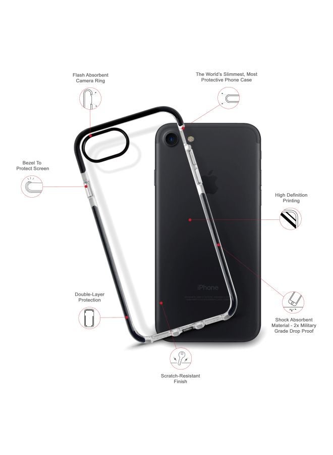 Stylizedd Impact Pro Series Lost In Control Printed Protective Case Cover For Apple iPhone 7 Blue/White - Image 2