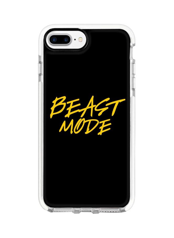 Stylizedd Beast Mode Printed Protective Case Cover For Apple iPhone 8 Plus Black/Yellow - Image 1