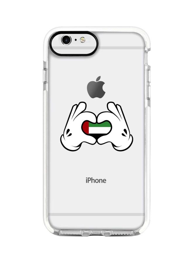 Stylizedd Impact Pro Series Emarati Love Printed Case Cover For Apple iPhone 6s Plus/6 Plus Clear/White/Red - Image 1