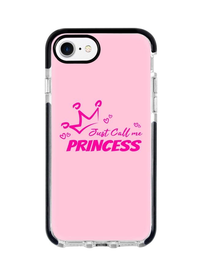 Stylizedd Impact Pro Series Just Call Me Princess Printed Case Cover For Apple iPhone 7 Pink/Black - Image 1