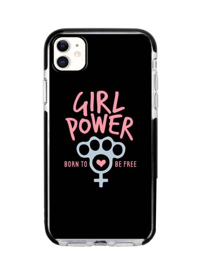 ستايلايزد غطاء حماية واق لهاتف أبل آيفون 11 رسمة بعبارة جيرل باور - Image 1