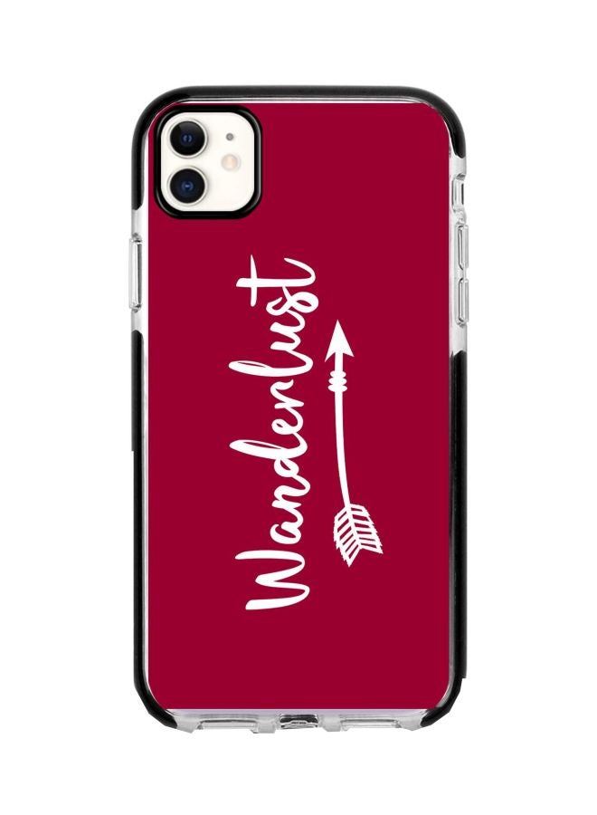 ستايلايزد غطاء حماية واق لهاتف أبل آيفون 11 بطبعة عبارة "Wanderlust" - Image 1