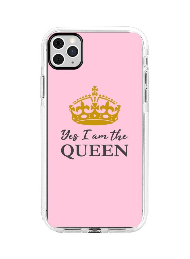 ستايلايزد غطاء حماية إمباكت برو لهاتف أبل آيفون 11 برو ماكس طبعة كاملة لعبارة "I'm The Queen" - Image 1