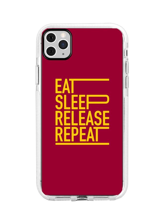 Stylizedd - Impact Pro Case Cover For  Apple iPhone 11 Pro Max Eat Sleep Release Repeat Full Print - Image 1
