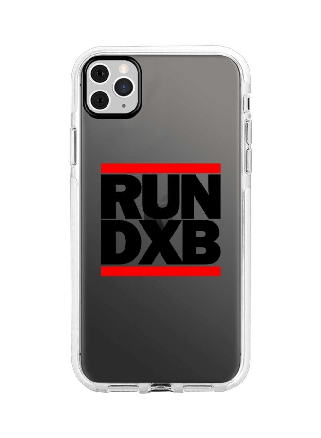 Stylizedd Run DXB Printed Protective Case Cover For Apple iPhone 11 Pro Max Grey/Black/Red - Image 1