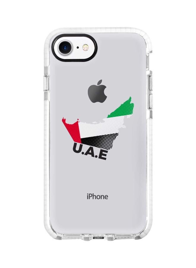 Stylizedd Impact Pro UAE Map Printed Case Cover For Apple iPhone 7 White/Green/Red - Image 1