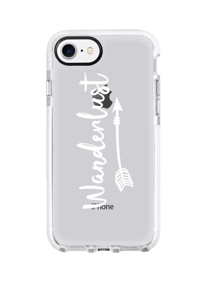 Stylizedd Impact Pro Wanderlust Printed Case Cover For Apple iPhone 8 Clear/White - Image 1