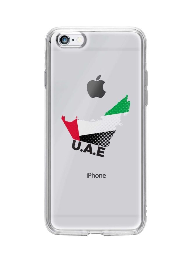 Stylizedd Classic Clear Series UAE Map Printed Case Cover For Apple iPhone 6s/6 Clear/Black/Red - Image 1