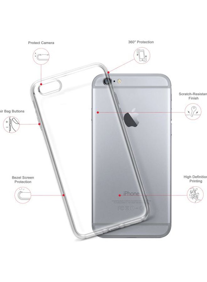 Stylizedd Classic Clear Series UAE Map Printed Case Cover For Apple iPhone 6s/6 Clear/Black/Red - Image 2