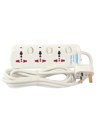 3 Way Universal Power Extension Socket White 3meter - v1600273605/N40417541A_1