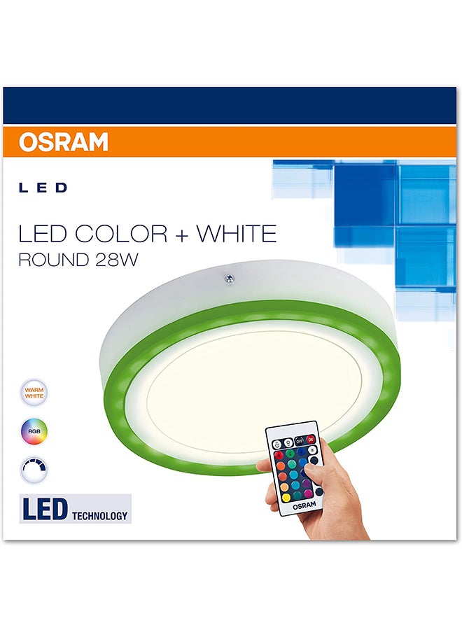 Osram - Osram Led Kids Room Wall And Ceiling Round Light, Color Changing Led Light Remote Control Warm White - Image 1