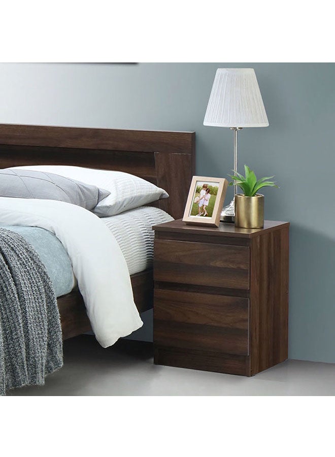 هوم بوكس طاولة جانبية للسرير كولتروب مزودة بدرجين بني - Image 5