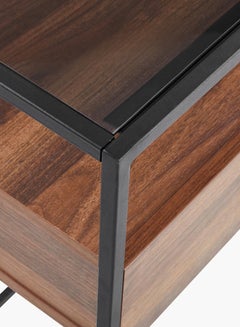 Home Box Ruby Console Table With Glass Top Brown/Black  - Image 4