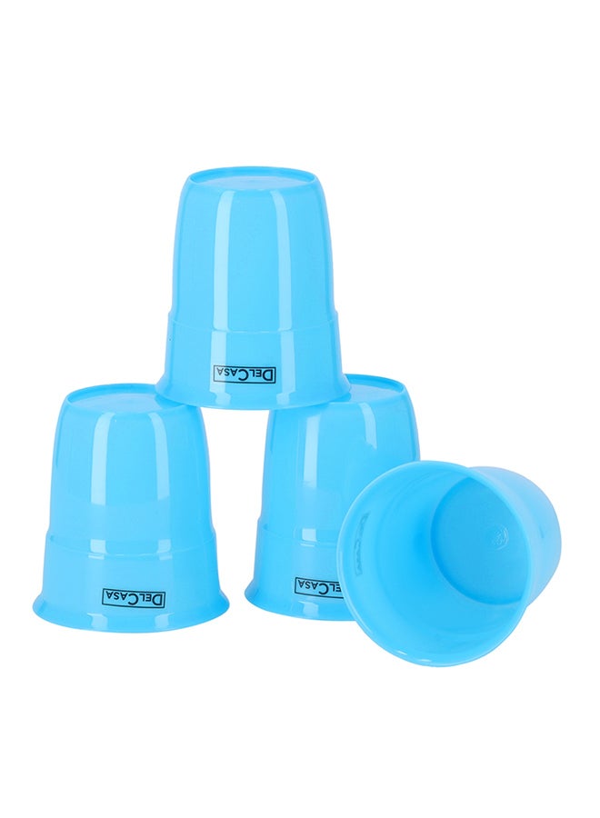 Water Jug with 4 Cups Blue/Clear