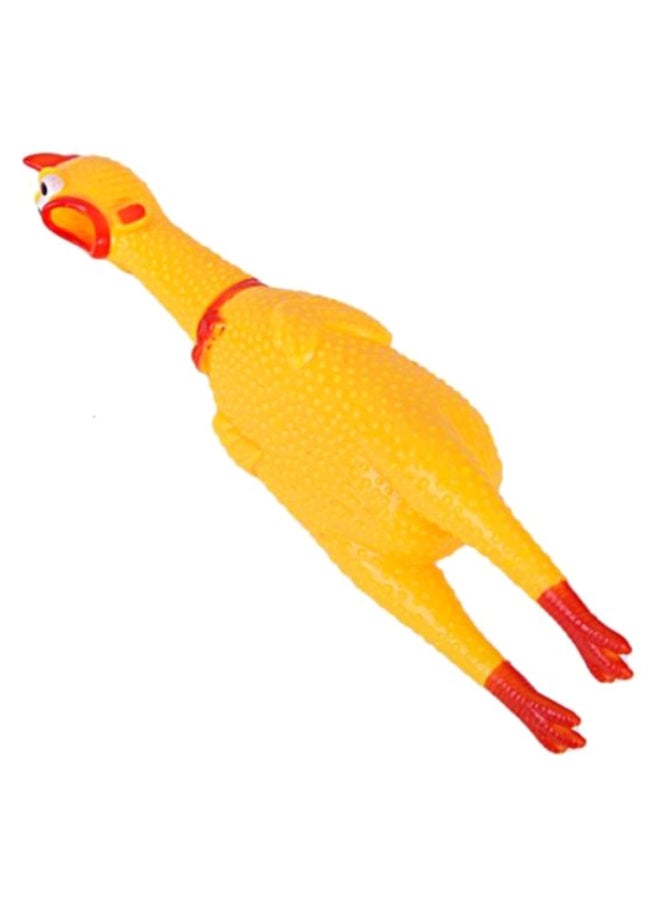 Sharpdo Screaming Chicken Pet Toy Yellow/Red - Image 3