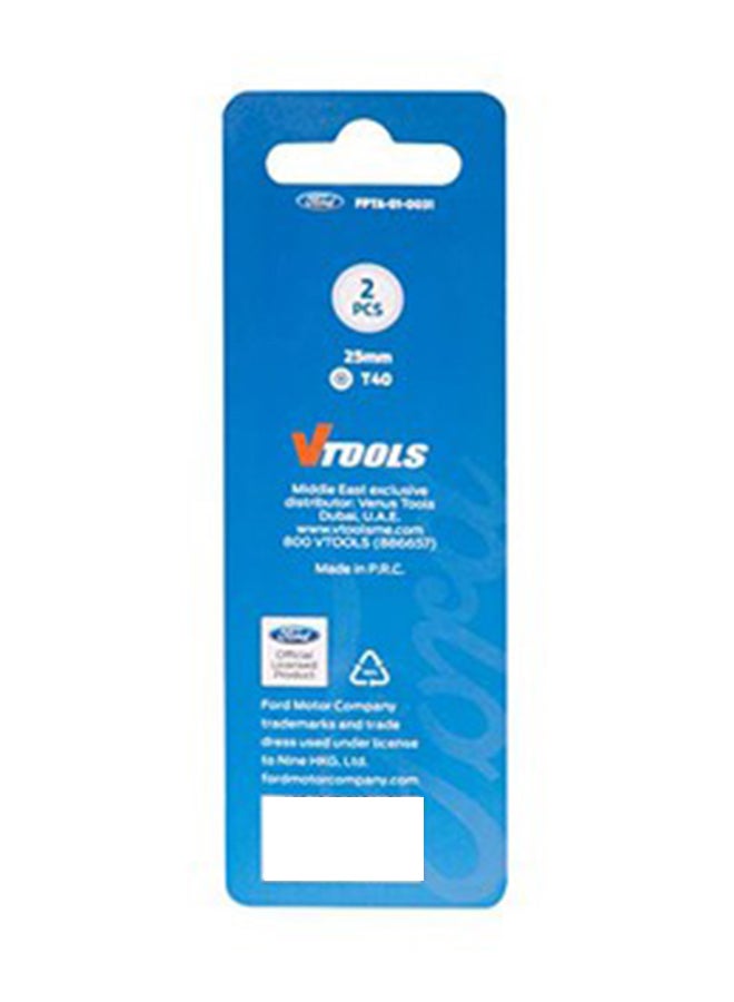 Ford Pack Of 2 Screw Driving Bits Silver - Image 2