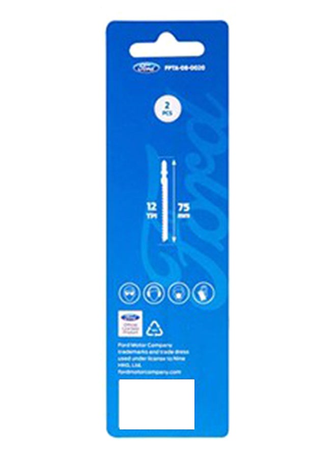 Ford Pack Of 2 HSS Jigsaw Blades Blue - Image 3