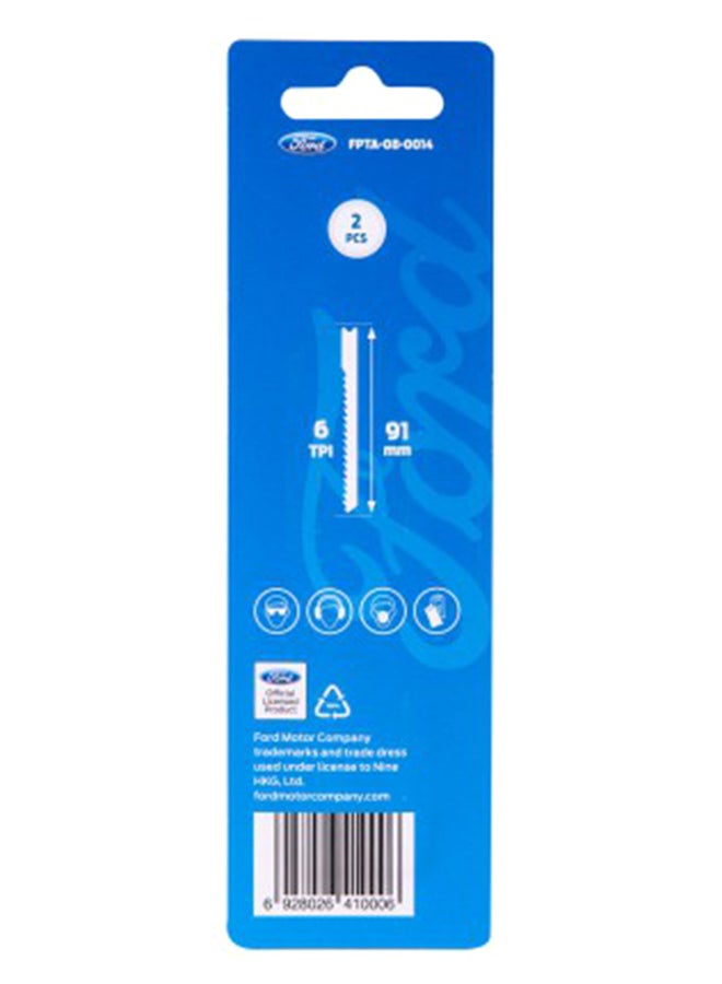 Ford Pack Of 2 HCS Jigsaw Blades Siver - Image 2