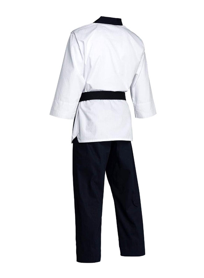 Taewondo Poomsae Adult Male Uniform - White/Dark Blue - v1600322731/N18847703A_2