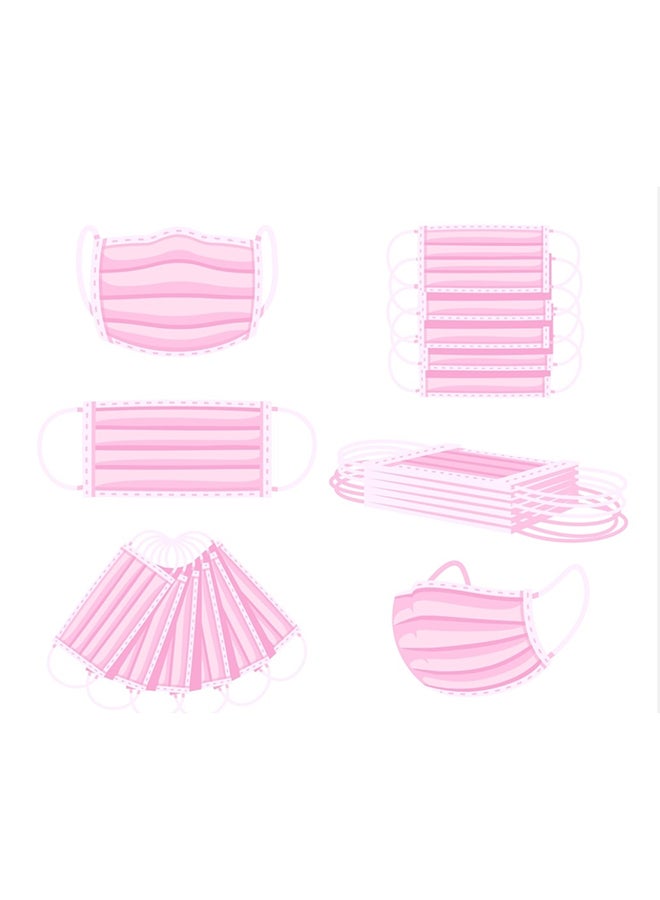 50 قطعة من أقنعة الوجه الأنيقة التي تستخدم لمرة واحدة <div> - Image 4