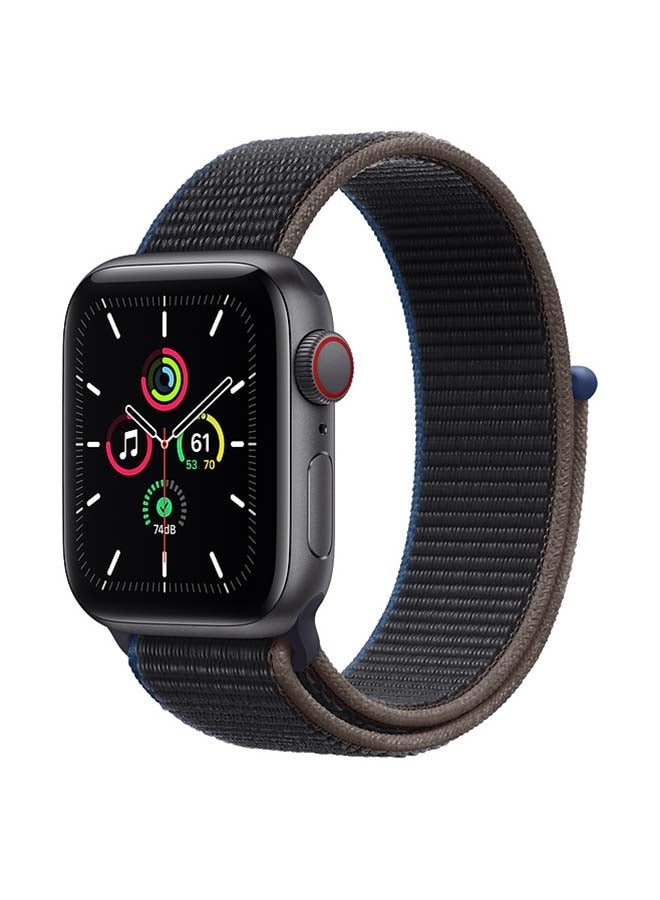 Apple - Watch SE-40 mm (GPS + Cellular) Space Gray Aluminium Case with Sport Loop Charcoal - Image 1