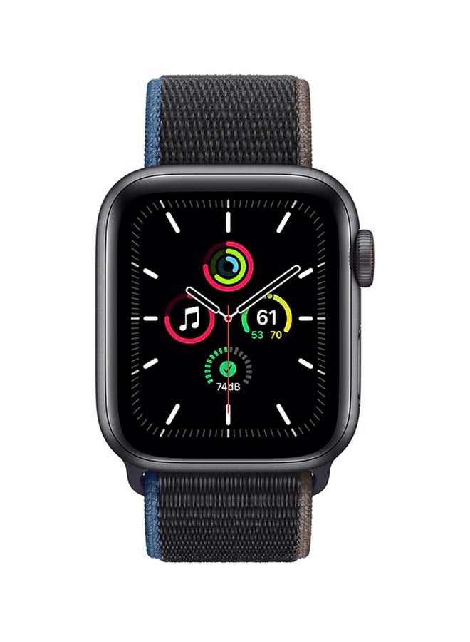 Apple - Watch SE-40 mm (GPS + Cellular) Space Gray Aluminium Case with Sport Loop Charcoal - Image 1