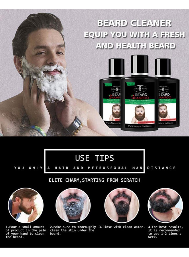 Aichun beauty - Repair And Activation Beard Growth Shampoo Pure Natural Nutrients Rich In Vitamins Essence 100ml - Image 1