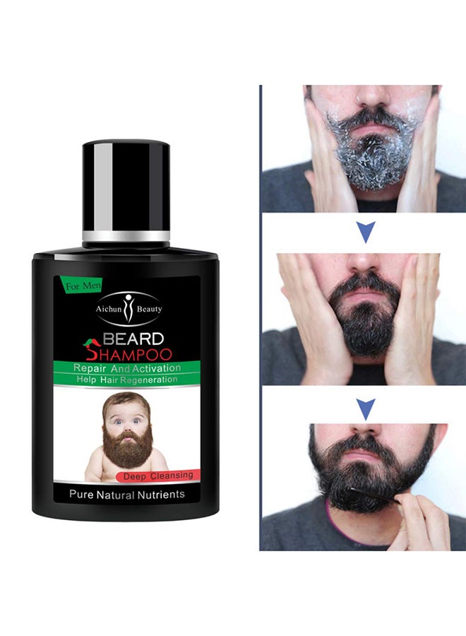 Aichun beauty - Repair And Activation Beard Growth Shampoo Pure Natural Nutrients Rich In Vitamins Essence 100ml - Image 1