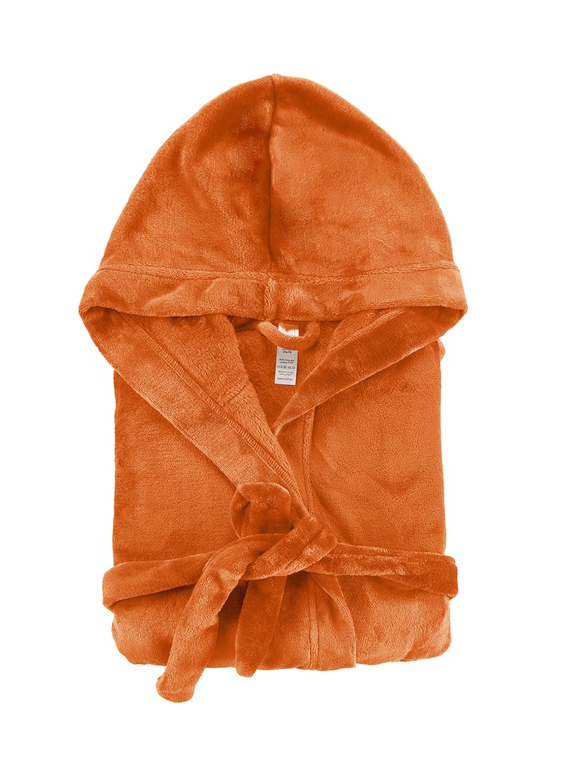 Bebi Kids Bathroom Towel Set - 240 GSM 100% Cotton - Orange Color - Lightweight - Kids Hooded Comfortable - For Girls & Boys - 1 Piece Orange - v1600337898/N39913325V_2