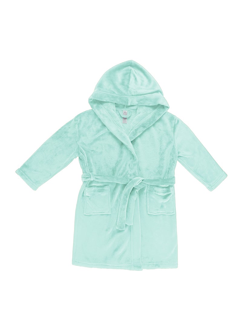 Bebi Kids Bathroom Towel Set - 240 GSM - Jade Green Color - Lightweight - Kids Hooded Comfortable - For Girls & Boys - 1 Piece - Jade Green - Image 2