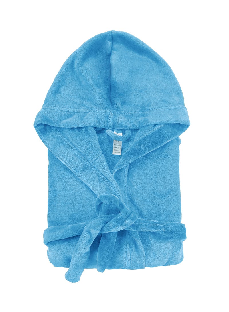 Bebi - Bebi Kids Bathroom Towel Set - 240 GSM 100% polyester - Blue Color - Lightweight - Kids Hooded Comfortable - For Girls & Boys - 1 Piece Bold Blue Bold Blue - Image 1
