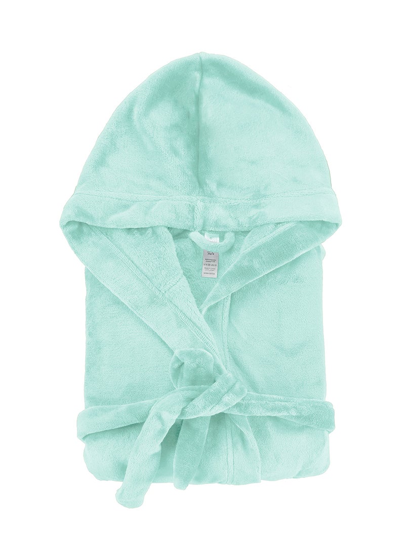 Bebi Kids Bathroom Towel Set - 240 GSM - Jade Green Color - Lightweight - Kids Hooded Comfortable - For Girls & Boys - 1 Piece - Jade Green - Image 1