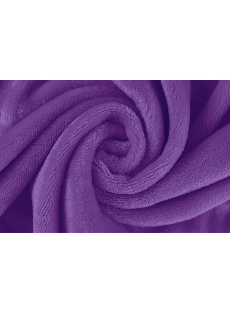 Bebi Kids Bathroom Towel Set - 240 GSM 100% Cotton - Violet Color - Lightweight - Kids Hooded Comfortable - For Girls & Boys - 1 Piece Violet Violet - Image 4