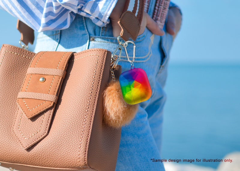 ستايلايزد حافظة حماية مزينة بطبعة العبارة "Who Run The World" ومزودة بحلقة لسماعات أبل آيربودز برو من الجيل 1‏/ 2 وردي/أسود - Image 5