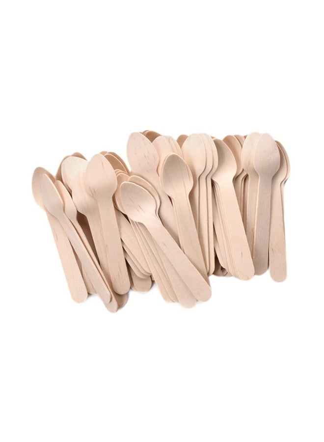 Generic - 50-Piece Wooden Spoon Set Brown - Image 1