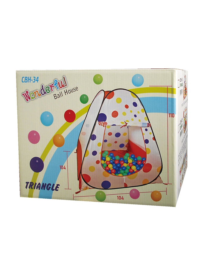 Ching-Ching Wonderful Ball House + 100pcs Balls(Dia: 6cm) 80x98x80cm  - Image 2