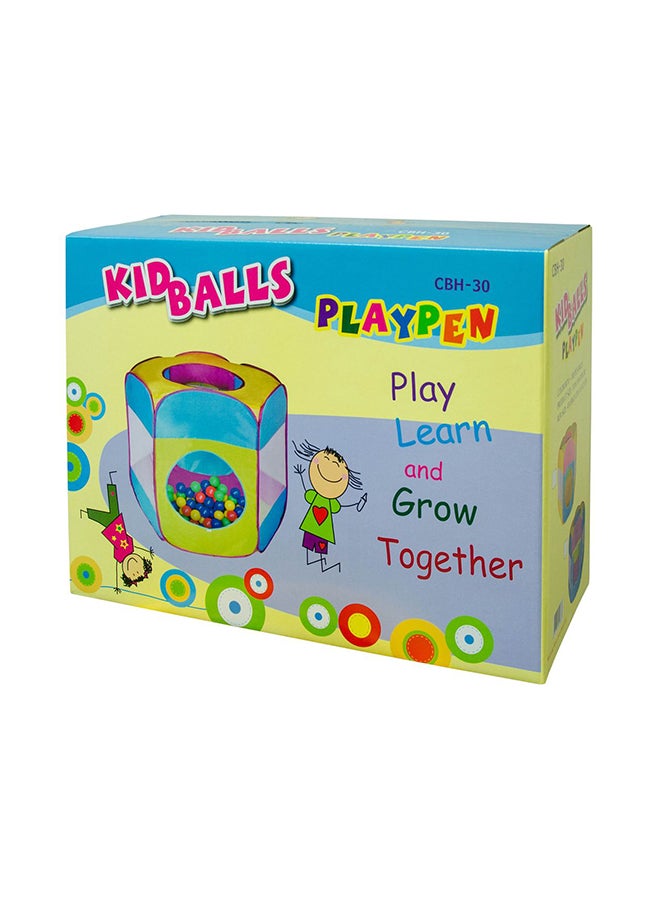 Ching-Ching Kid Playpen With 100Pcs Balls 100x100x110cm  - Image 3