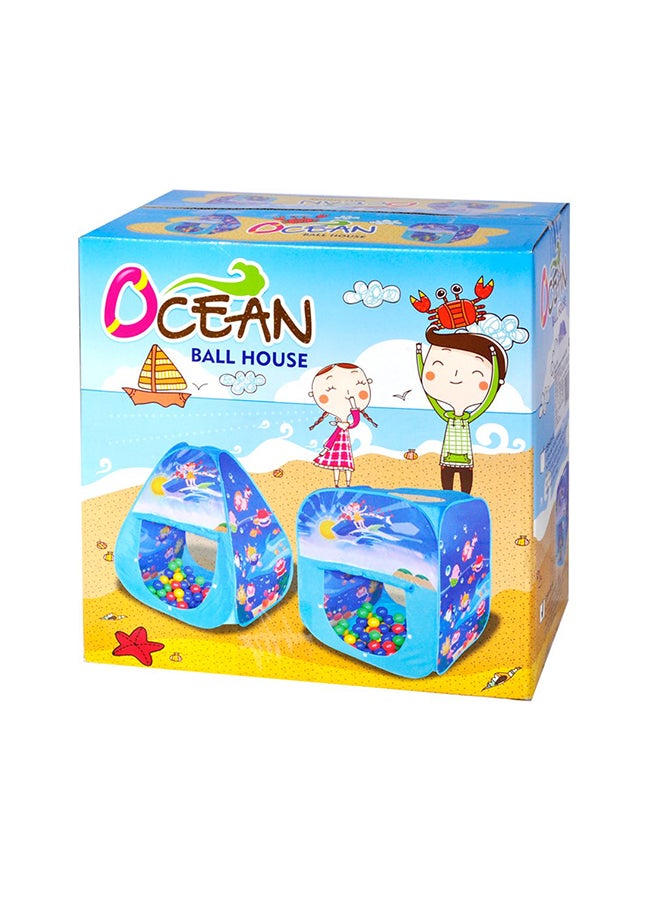 Ching-Ching Ocean Square Play House With 100-Piece Balls 85x100x85cm  - Image 4