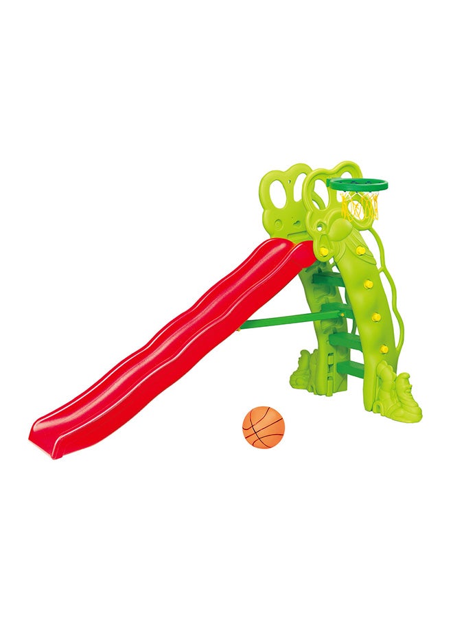 Ching-Ching High Pea Shaped Slide With  Slider 88x161x236cm  - Image 1
