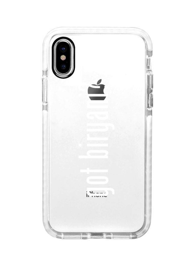 Stylizedd Got Biryani? Printed Case Cover For Apple iPhone XS Max Clear/White - Image 1