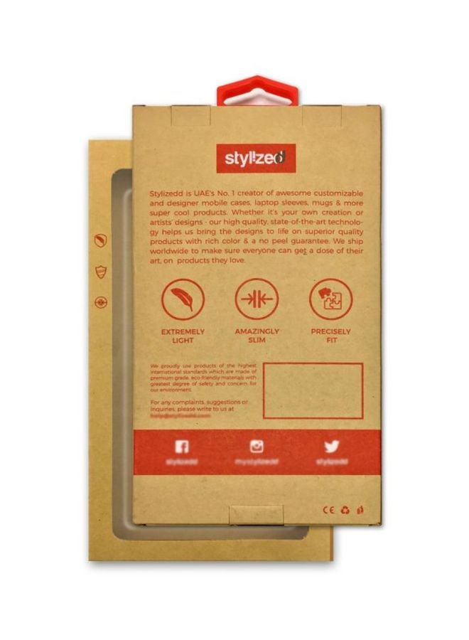 Stylizedd Wake Up And Be Awesome Printed Case Cover For Apple iPhone XS Max Clear/White/Black - Image 3