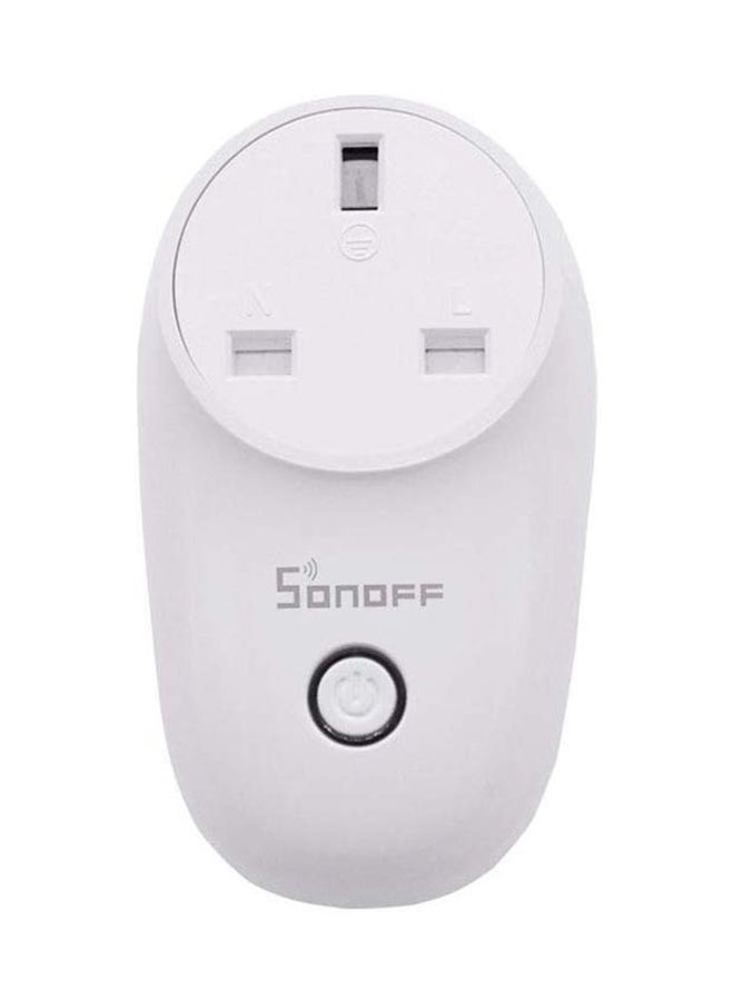 S26 Wi-Fi Smart Socket Wireless Remote Control Plug Compatible With Alexa To Control Your Devices From Anywhere Via App (Plug- EU-F) White 0.15kg
